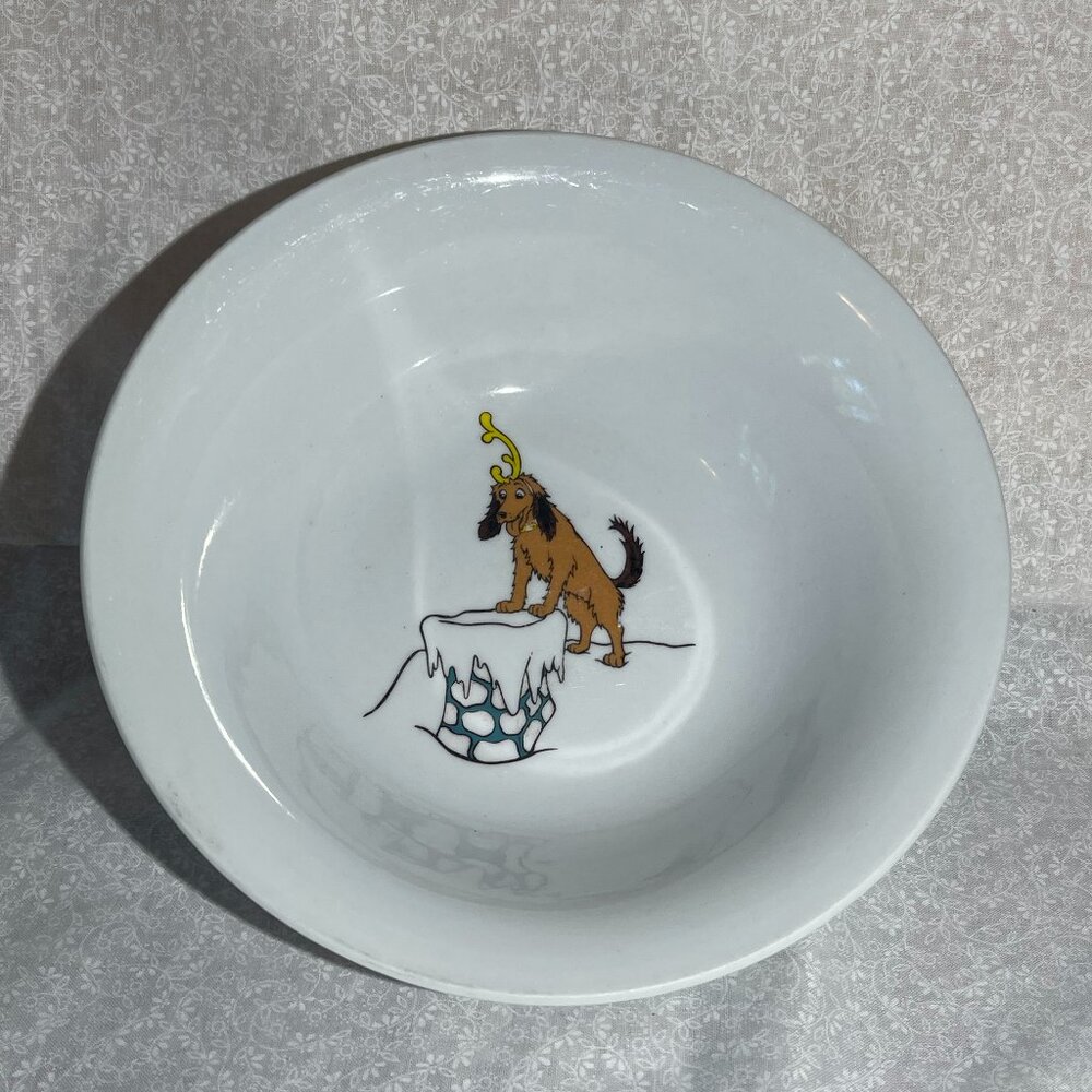 Dr. Seuss How the Grinch Stole Christmas with Max the dog Bowl (180)